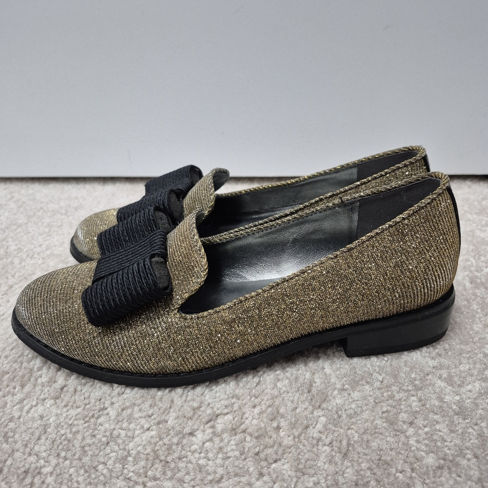 Stuart Weitzman Gold Loafers, US 6M
